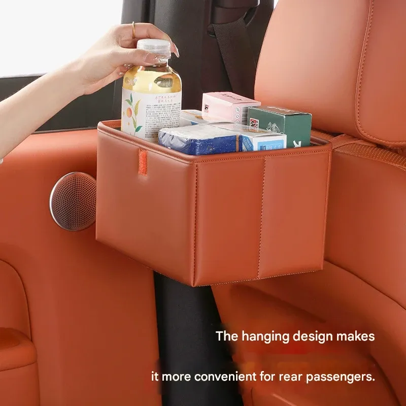 Car Trash Can, Car Interior Storage Box, Multi-functional Foldable Storage Box, Rear Seat Car Storage Accessories