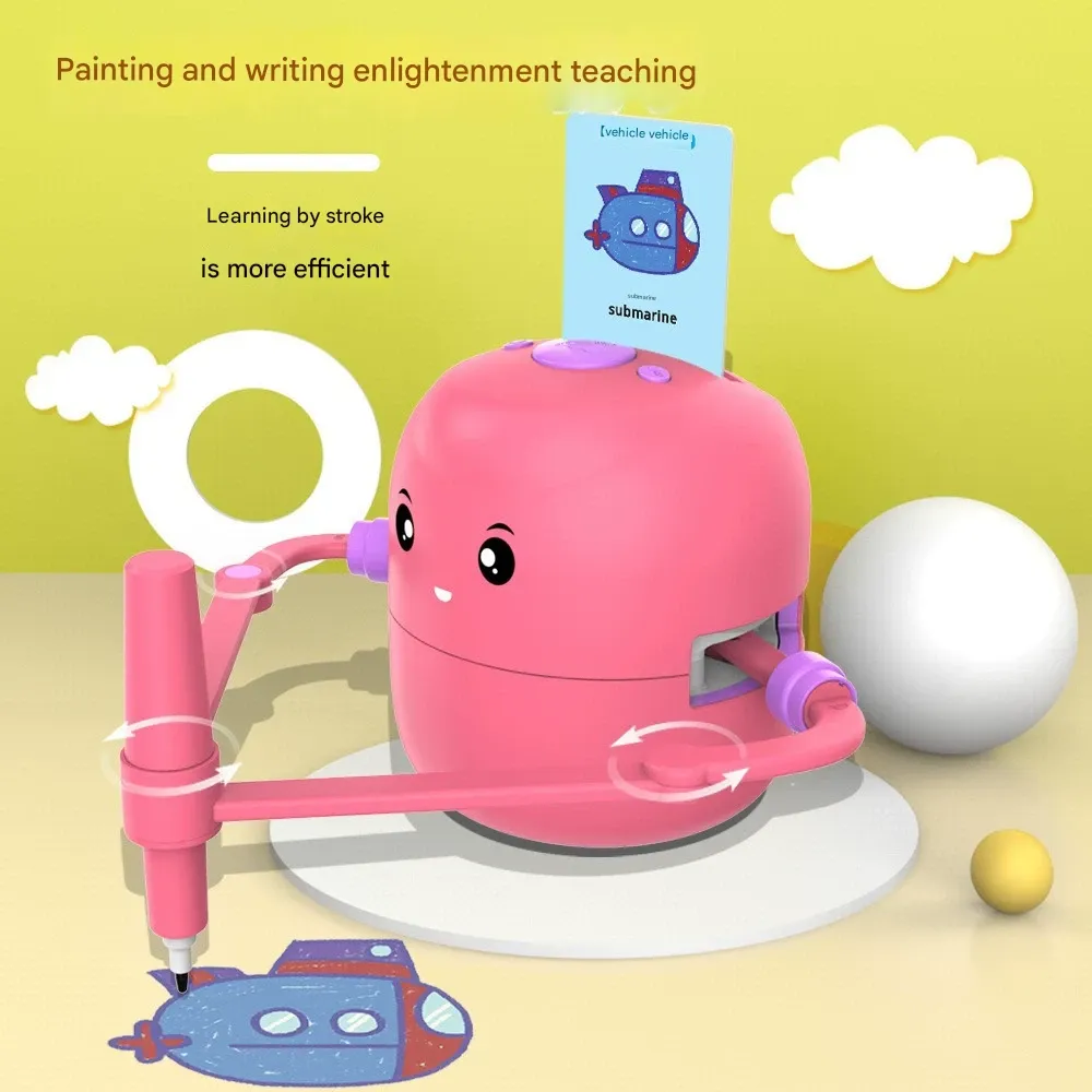 Smart Auto-Drawing & Writing Robot   Kids' Drawing Toy  Interactive Learning Companion for Ages 3-6