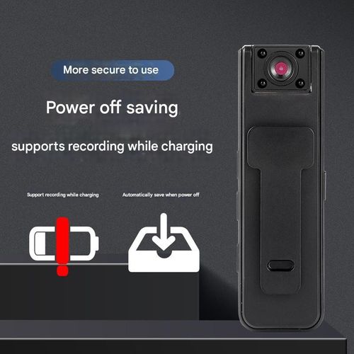 A9 Portable Clip-On Body-Worn Camera - HD Night Vision Sports Action Recorder (Memory Card Not Included)