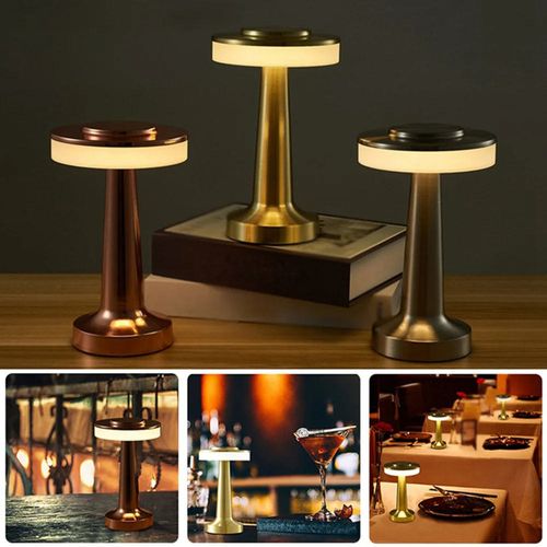 Dumbbell Table Lamp with USB Charging & Touch Control, Creative Decor for Bedroom, Bar, Living Room