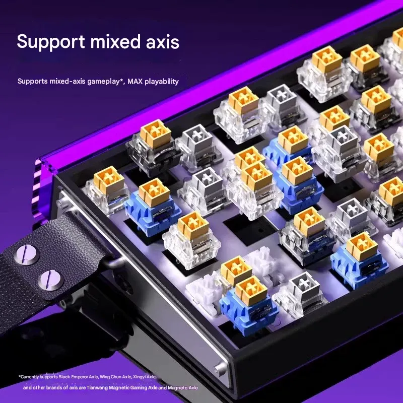 8K Overclocking Engine | AULA HERO 68HE Magnetic Axis Mechanical Keyboard for Esports | RT Mode Instant Trigger | Hot-Swappable Customization | RGB Spectacular Lighting | Pro-Grade Response