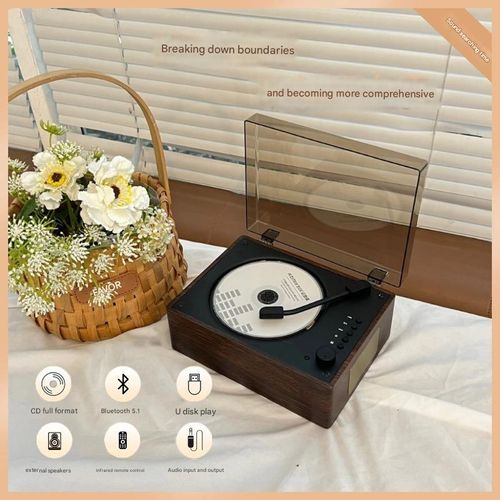 Portable CD Player with Bluetooth Speaker | All-in-One CD Album Player | Ideal Birthday Gift