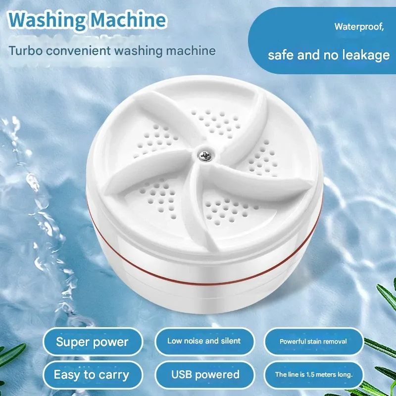 Portable Mini Turbine Vibration Washing Device