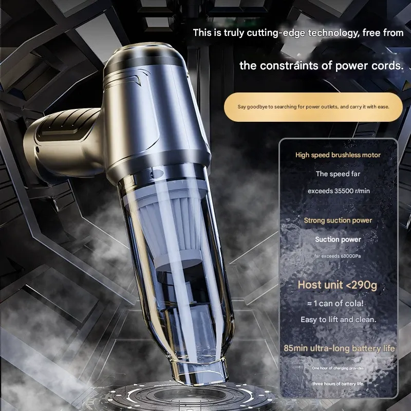 Cordless Car Vacuum Cleaner with Blower Function - High Power Handheld for Auto & Home Use