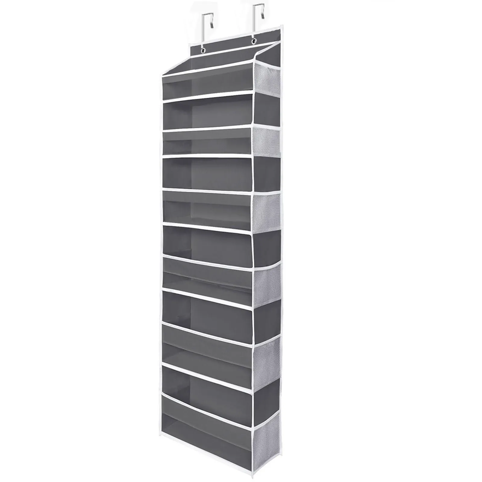 6-Tier Over-the-Door Hanging Storage Organizer with Large Non-Woven Fabric Pockets