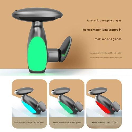ET Penguin Pull-Out Faucet - Anti-Splash Hot  Cold Swivel Spout with Mood Lighting for Bathroom Sink