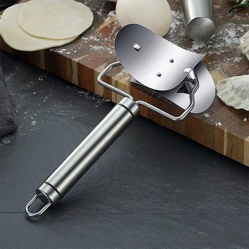 Stainless steel dumpling wrapper cutter, kitchen dough cutter set, manual dumpling wrapper mold
