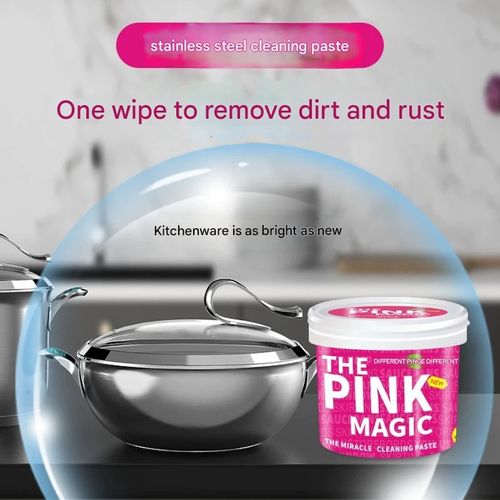 Stainless Steel Cleaner Paste 500g - Kitchen Cleaning Paste for Pots and Pans, Polishing, Rust Removal, All-Purpose Cleaning Miracle Solution