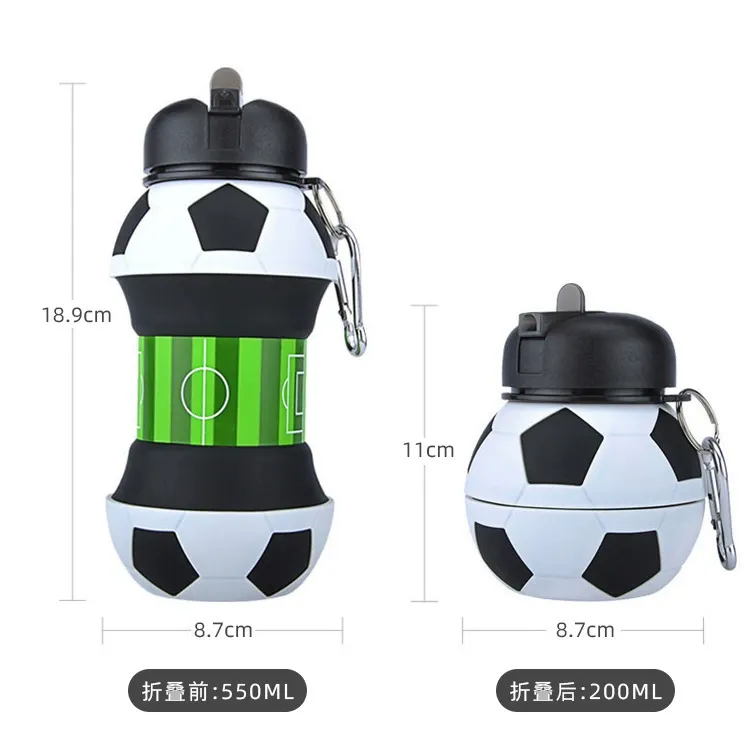 Creative Spherical Collapsible Cup – Leak-Proof Portable Silicone Bottle for Students & Travel