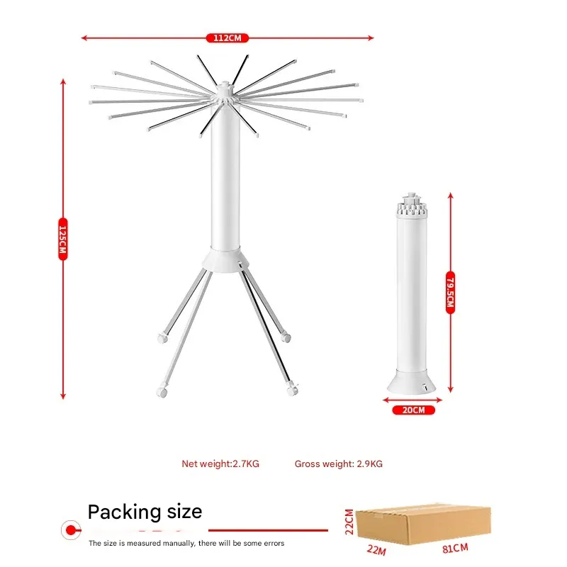Octopus Clothes Drying Rack – Floor Standing, No Assembly Required, 360° Rotating, Foldable & Space-Saving, Perfect for Drying Bedding