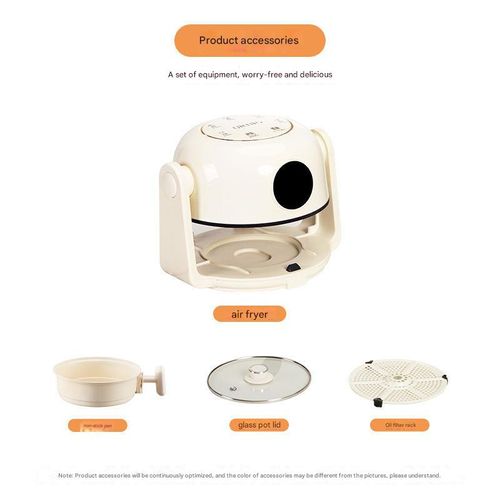 Flip air fryer frying pan two in one dual-purpose small 1 person student rental camping folding pot