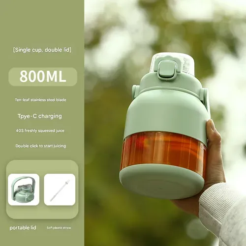 2025 Newest 10-Blade Juicer Cup: Wireless Portable Blender for Smoothies, Ice Crushing & Travel | Large Capacity Tumbling Bottle with BPA-Free Design