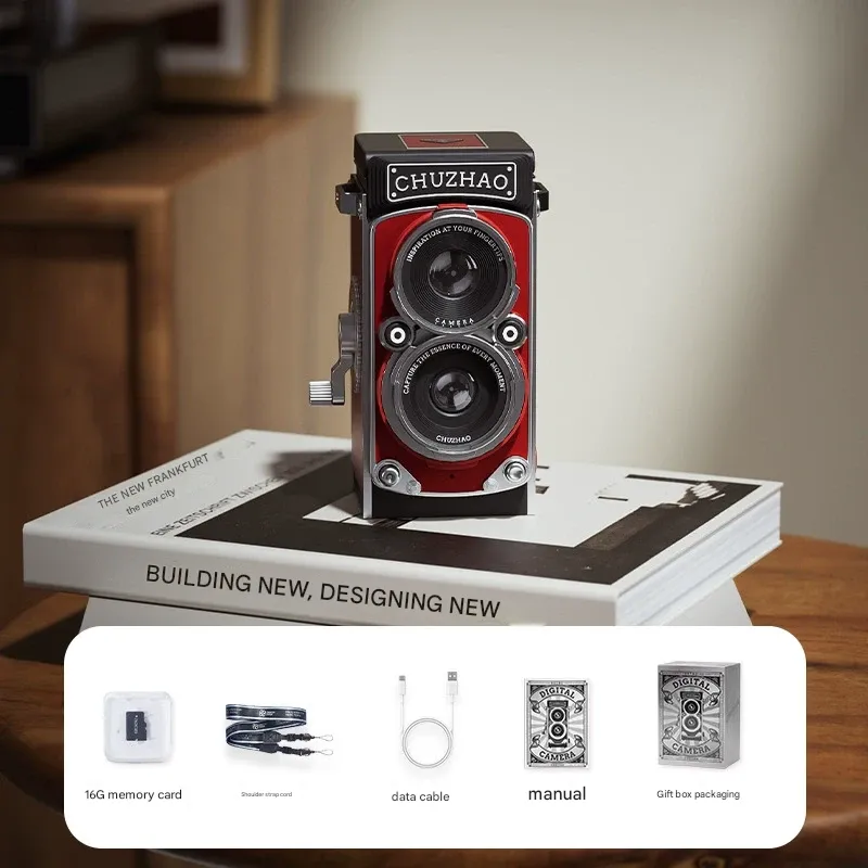 Initial Light - Retro TLR Digital Camera with CCD Sensor | Compact HD Companion for Travel