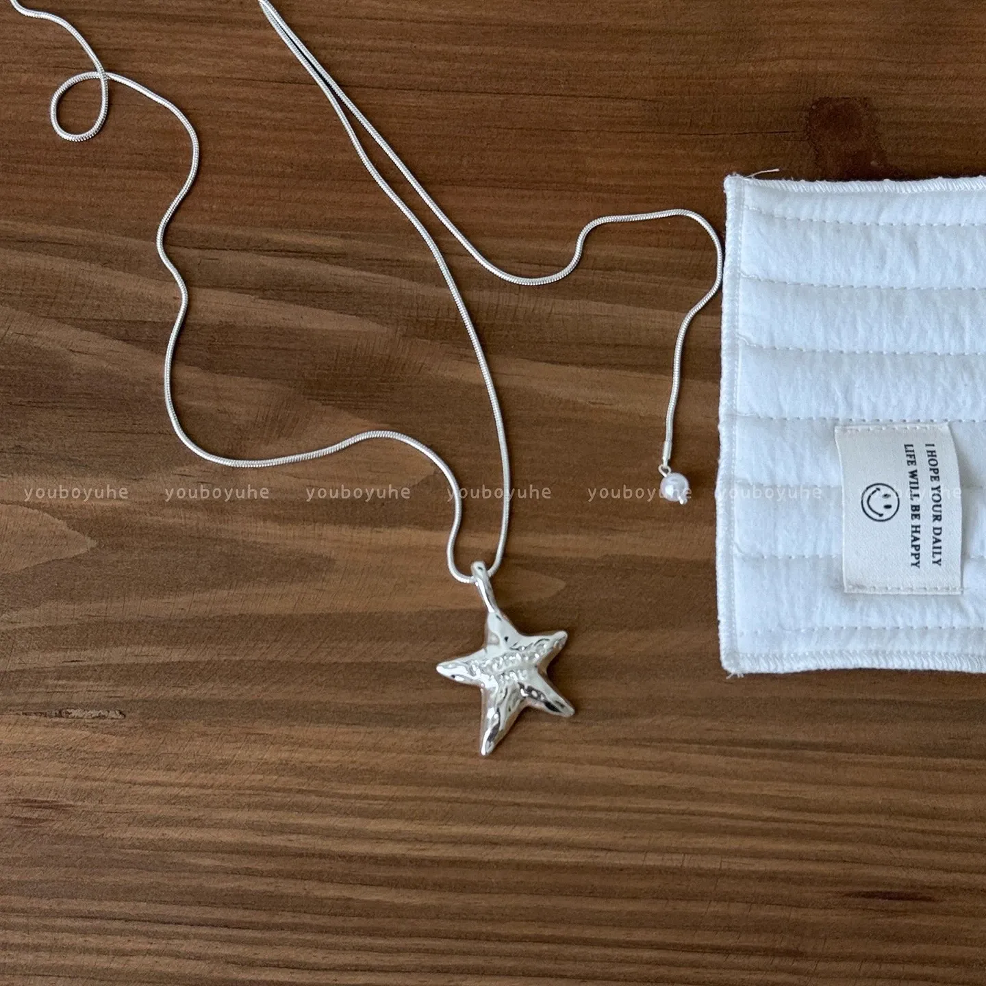 Silver Star Alphabet Necklace - New Style Versatile Daily Star Collarbone Chain - Minimalist Statement Piece