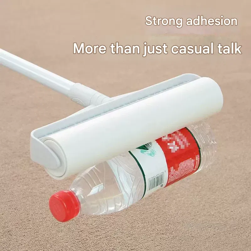 Heavy-Duty Lint Roller with Long Handle | Large Sticky Roller for Pet Hair, Dust on Bed, Floor, Furniture