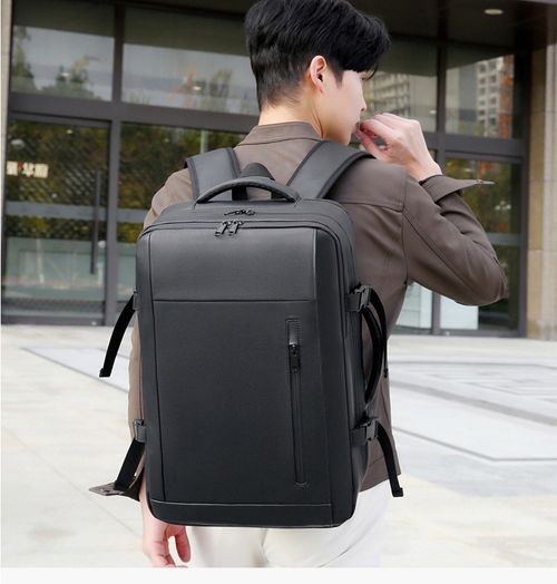 Business backpack men's backpack vacuum compression computer bag large capacity multi-function expansion lightweight travel