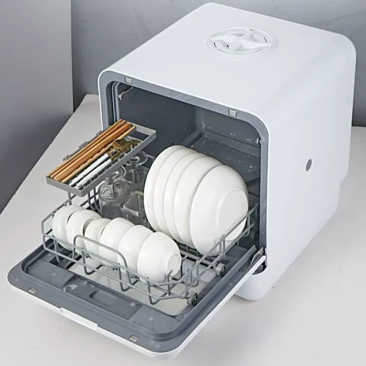 New Household Countertop Dishwasher  No Installation Required | Full-Automatic Smart Wash with Sterilization & Drying | Professional Fruit Vegetable Pesticide Removal