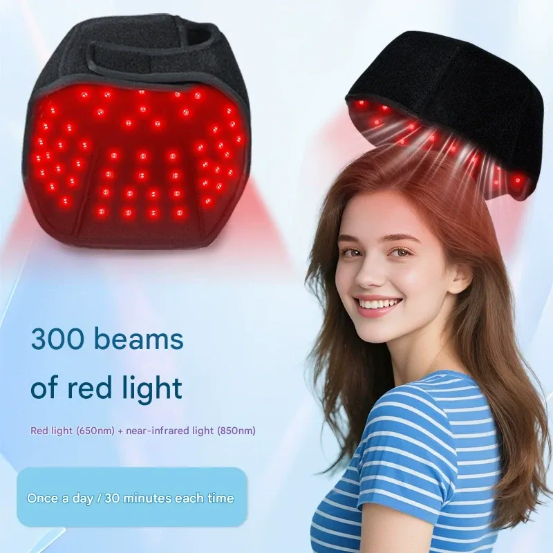 LED red light hair care cap, infrared light hair styling cap for oil control, scalp heat therapy hair restoration cap