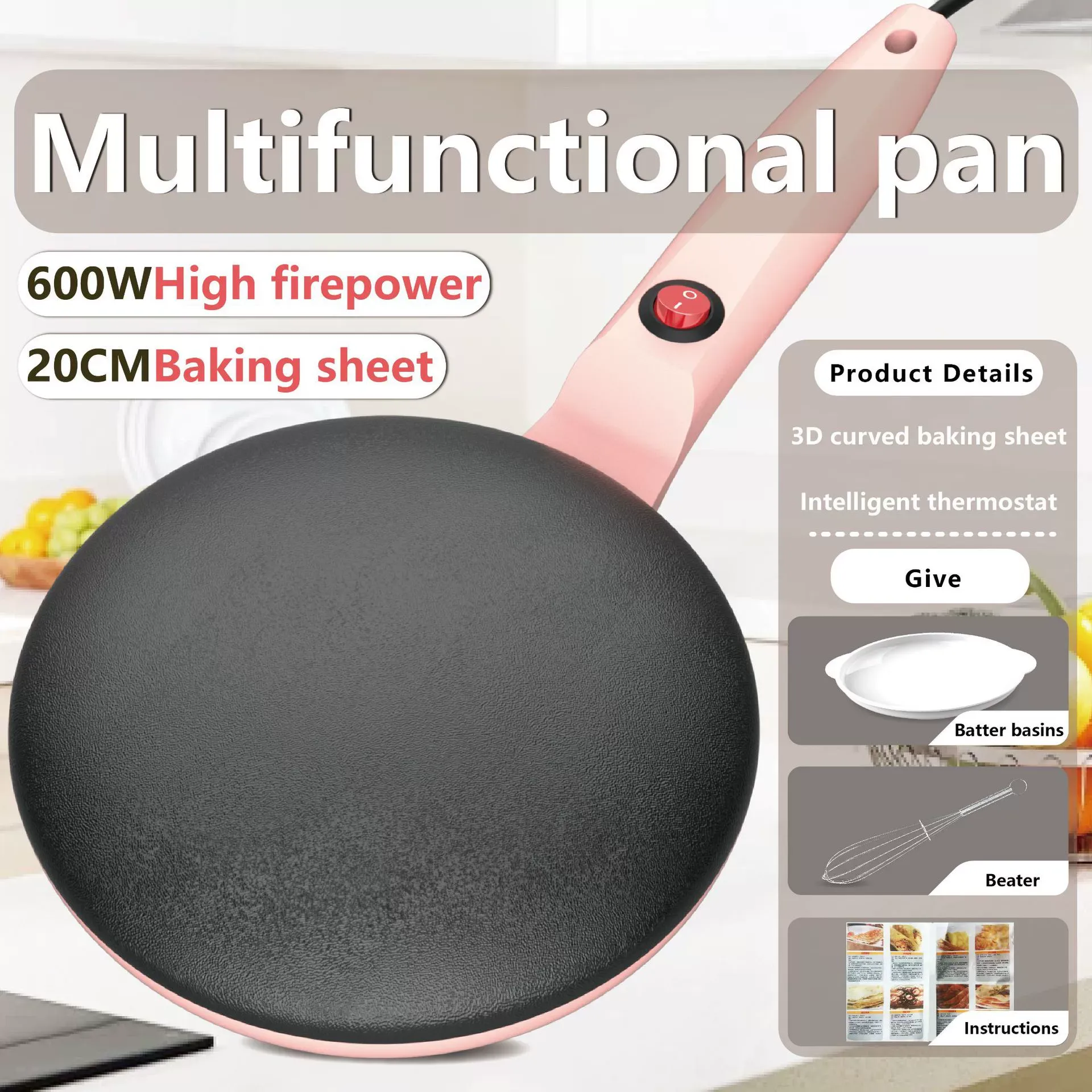 Crepe Maker & Electric Griddle – For Spring Pancakes, Wrappers, and Home-style Flatbreads
