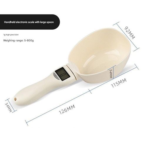 Digital Spoon Scale - Measuring Scoop for Pet Food & Kitchen Baking