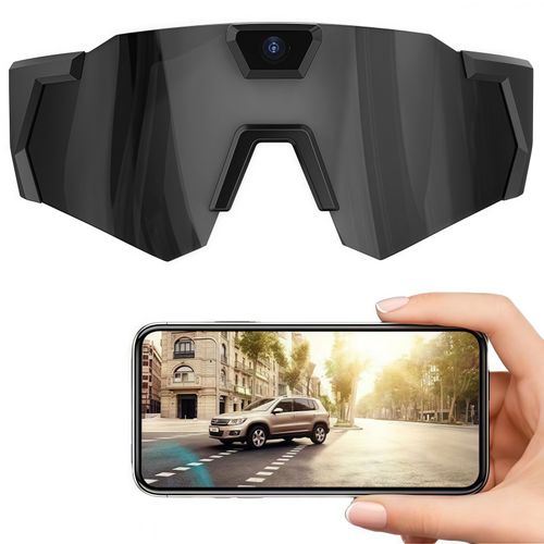 Outdoor Cycling Sunglasses, Smart Glasses with Camera for HD Photo Video, Windproof Ski Goggles