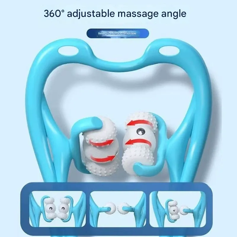 Versatile Handheld Massage Roller for Neck, Back & Body - Relief at Your Fingertips