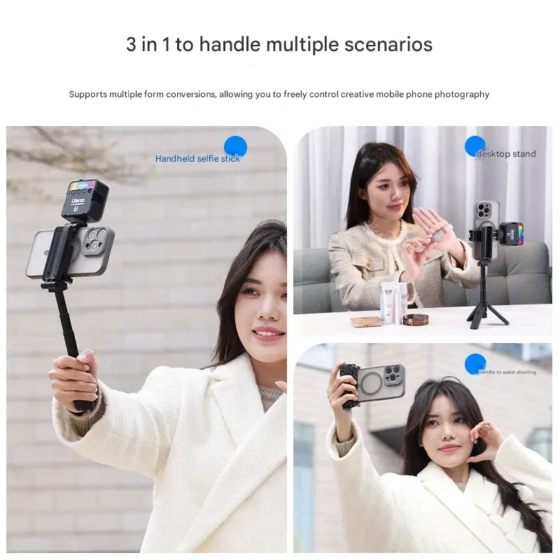 Ulanzi JJ02 Extendable Bluetooth Selfie Stick Tripod Portable Pocket Phone Stand