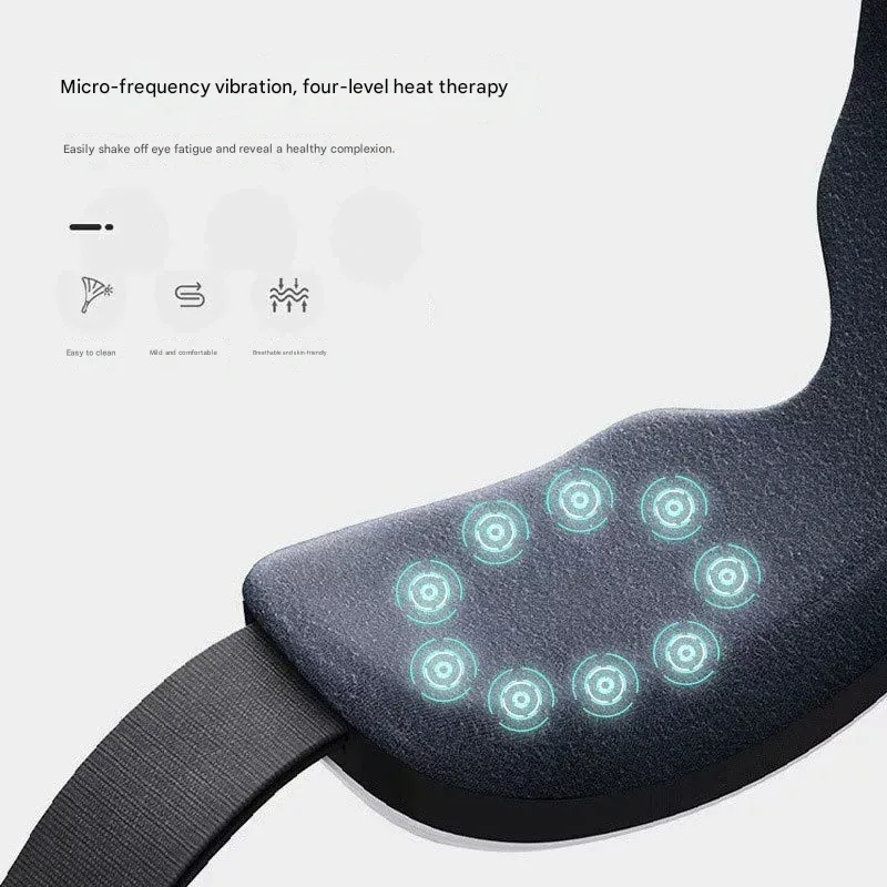 Eye Massager and Eye Care Device  Home Use Gift with Charging Function  Foldable Vibrating Heat Eye Mask and Eye Massager
