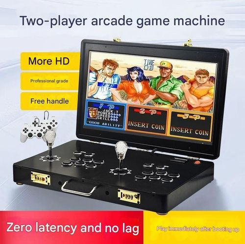 Ultimate Dual-Player 21-inch Pandora Portable Arcade Machine | 32,000 Built-in Games | Foldable Flip Design for Home Use