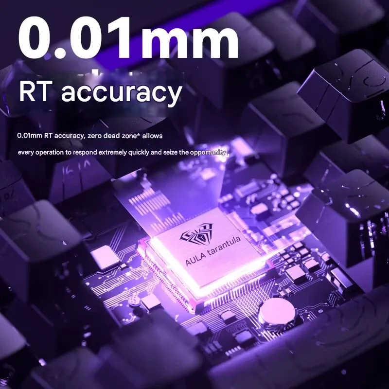 8K Overclocking Engine | AULA HERO 68HE Magnetic Axis Mechanical Keyboard for Esports | RT Mode Instant Trigger | Hot-Swappable Customization | RGB Spectacular Lighting | Pro-Grade Response