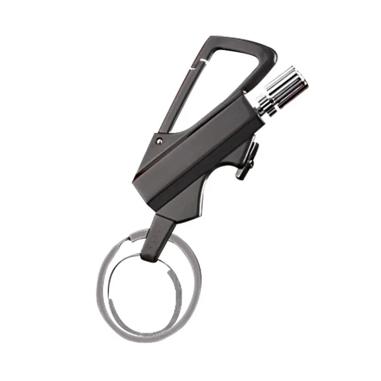 🔥 2025 New Multi-Function Waterproof Match Lighter Keychain - 3-in-1 Windproof Fire Starter, Bottle Opener & EDC Tool for Camping, BBQ & Outdoor Gifts for Men