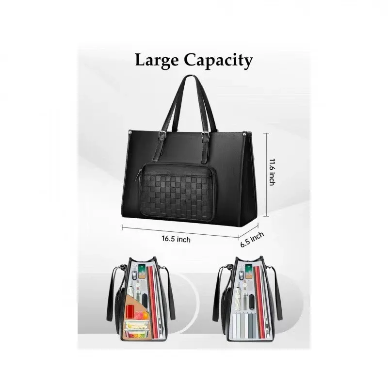 15.6  Laptop Bag + Lunch Box 2-in-1! The Ultimate Commuting Companion with Heat-Resistant Insulation!