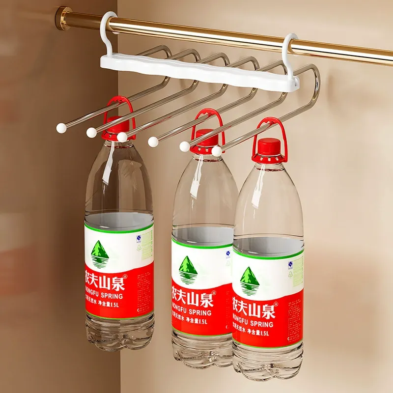 Multi-functional Multi-layer Trousers Hanger   Wave Pattern Foldable Trousers Hanger  Magic No-Mark Trousers Clip Wardrobe Storage Artifact