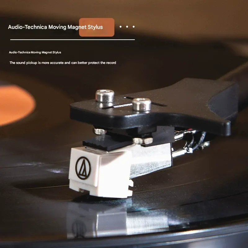 Vintage Turntable with Bluetooth – All-in-One Retro Record Player & Hi-Fi Speaker (Dual Independent Drivers)