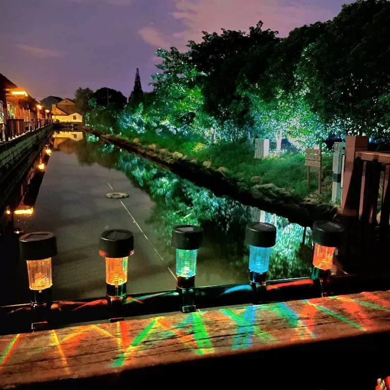 （6 pack）Solar Tie Lights with Clips - for Lawn, Garden, Yard, Outdoor Wedding Decoration & Ambient Landscape Lighting