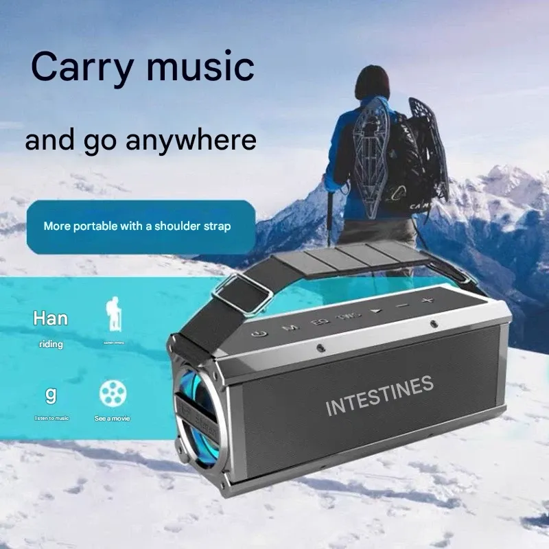 Standard Version Bluetooth Karaoke Speaker – High-Power Bass, Built-in Sound Card, 360° Surround Sound | Perfect for Dance Squads, Home & Travel