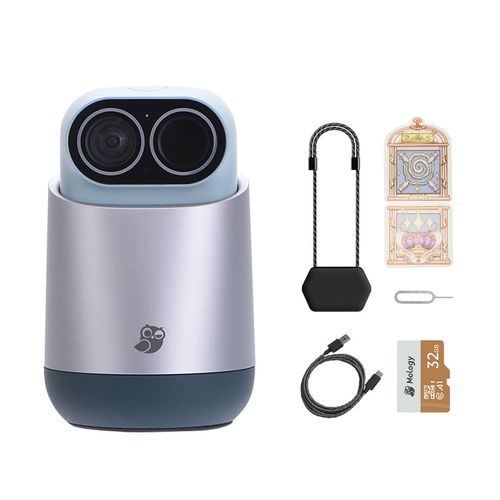 2.5K HD Vlog Camera & 360° Home Monitoring Cam – 2-in-1 Dual Use
