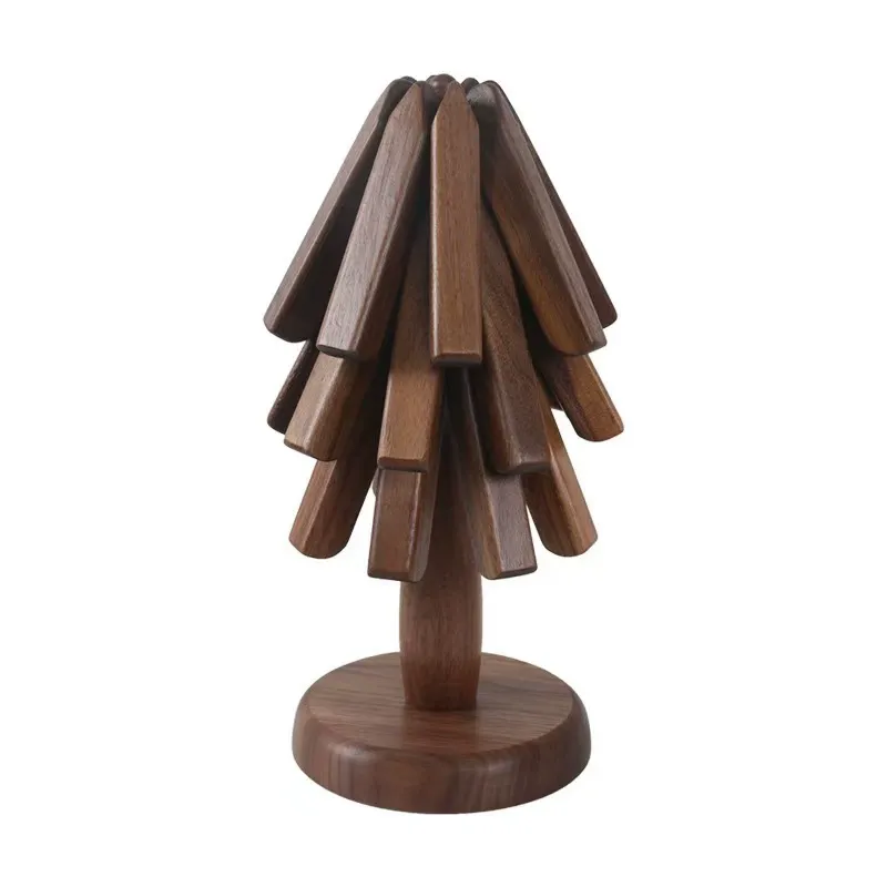 Creative Christmas Trivet Set – Tree-Shaped Coasters & Placemats