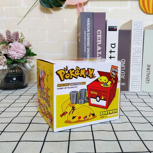 Kids' Cartoon Electric Piggy Bank – Creative Pikachu Coin-Eating Money Box