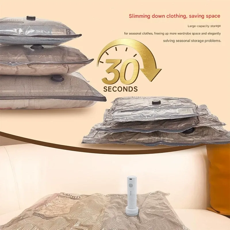 Travel Vacuum Compression Bags, Luggage-Specific Vacuum Storage Bag Set
