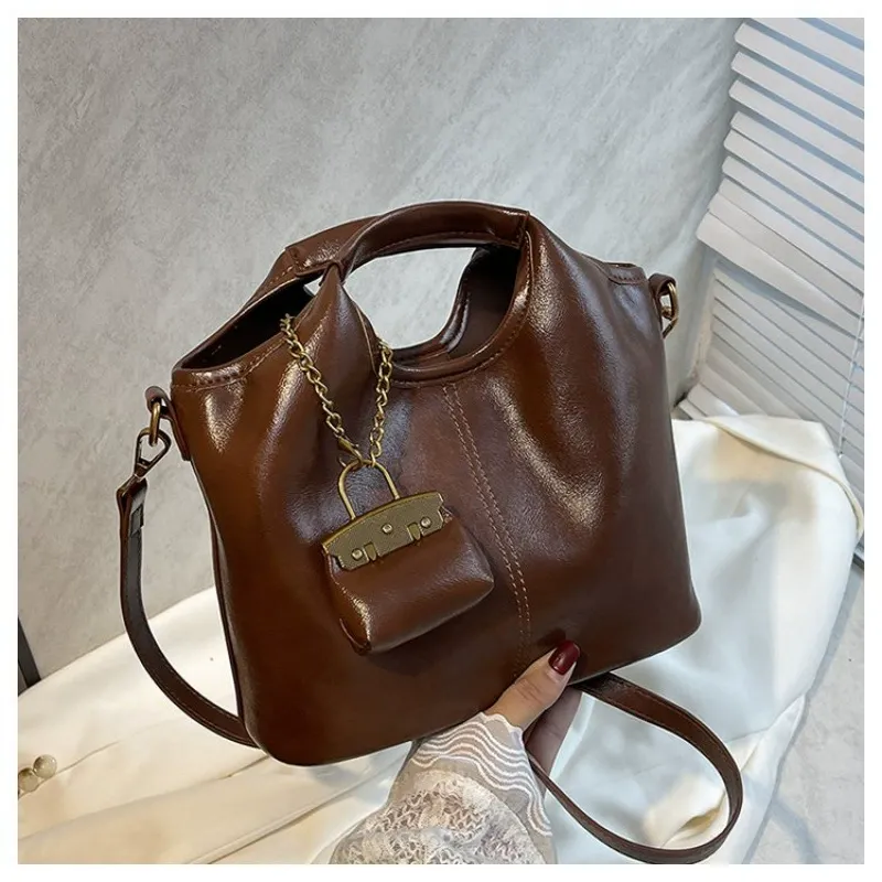 Women's Woven Tote Bag - PU Leather Crossbody Shoulder Bag | Viral Niche Must-Have