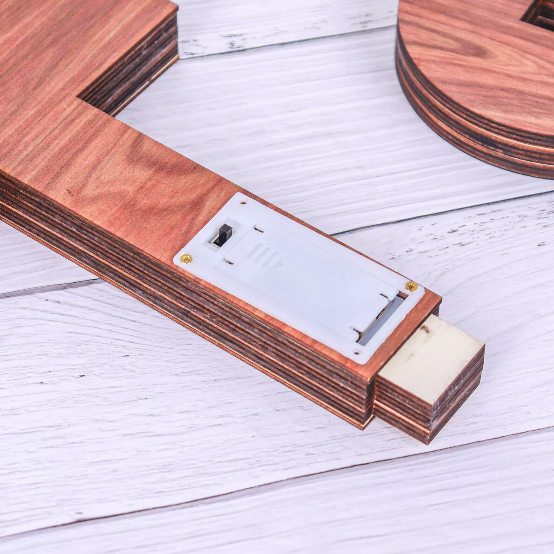 Wooden Illuminated Cross – Handcrafted Home Decor LED Wood Carving Art Piece