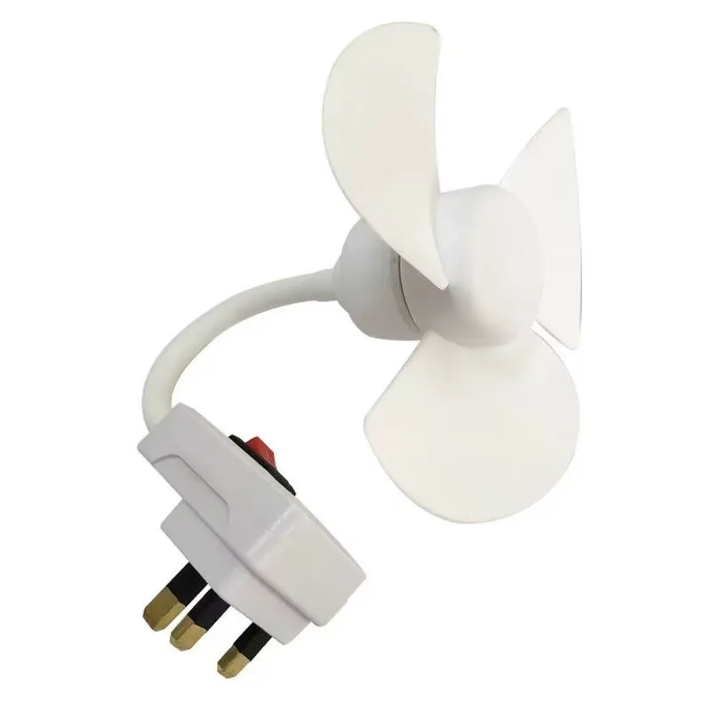 Bestseller Mini Fan – Dormitory Wall Plug-in Small Fan with Switch and Universal Rotating Socket