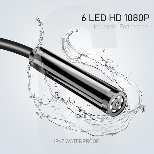8mm Single-Head Industrial Pipeline Electronic Endoscope, HD Visual Inspection Camera Detector