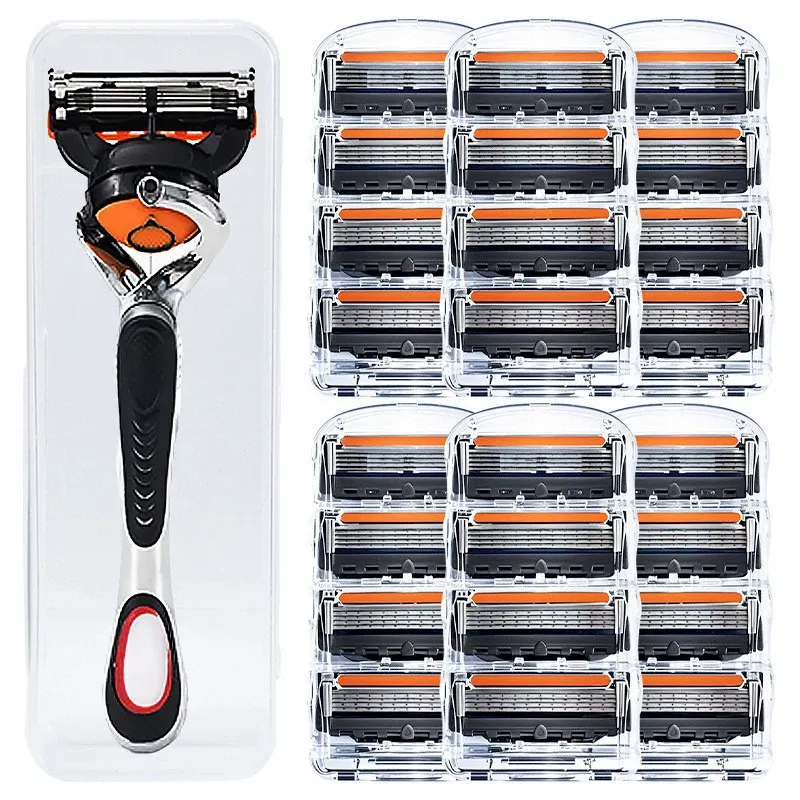 Manual Razor Universal Five-Blade Shaver with Rotating Head