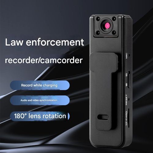 A9 Portable Clip-On Body-Worn Camera - HD Night Vision Sports Action Recorder (Memory Card Not Included)