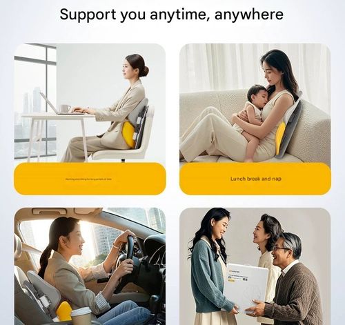 Nuotai Lumbar Support Cushion - Ergonomic Posture Corrector for Office Chair & Car Seat | Relief for Long Sitting