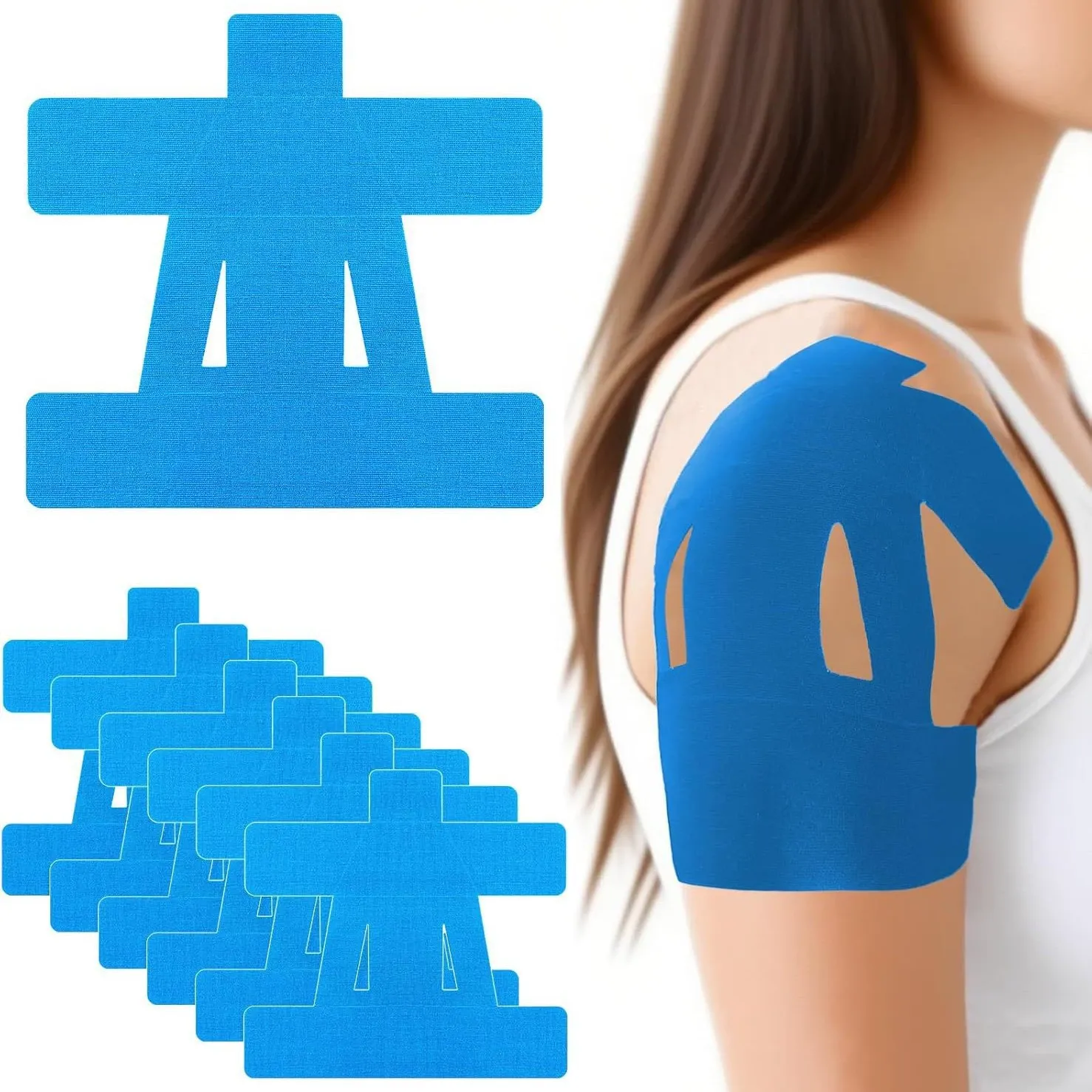 Shoulder & Knee Support Muscle Tape - Stretchy Elastic Kinesiology Tape for Support, Injury Prevention, and Stability.