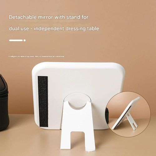 Travel Makeup Case with LED Mirror  Premium Large-Capacity Portable Makeup Organizer