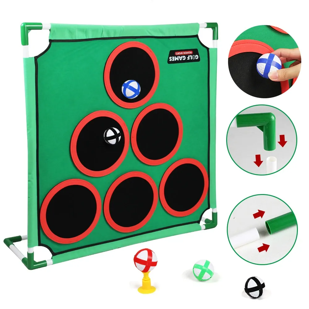 Golf Game Mat Target   IndoorOutdoor Sports Parent-Child Interactive Practice Game with Stand